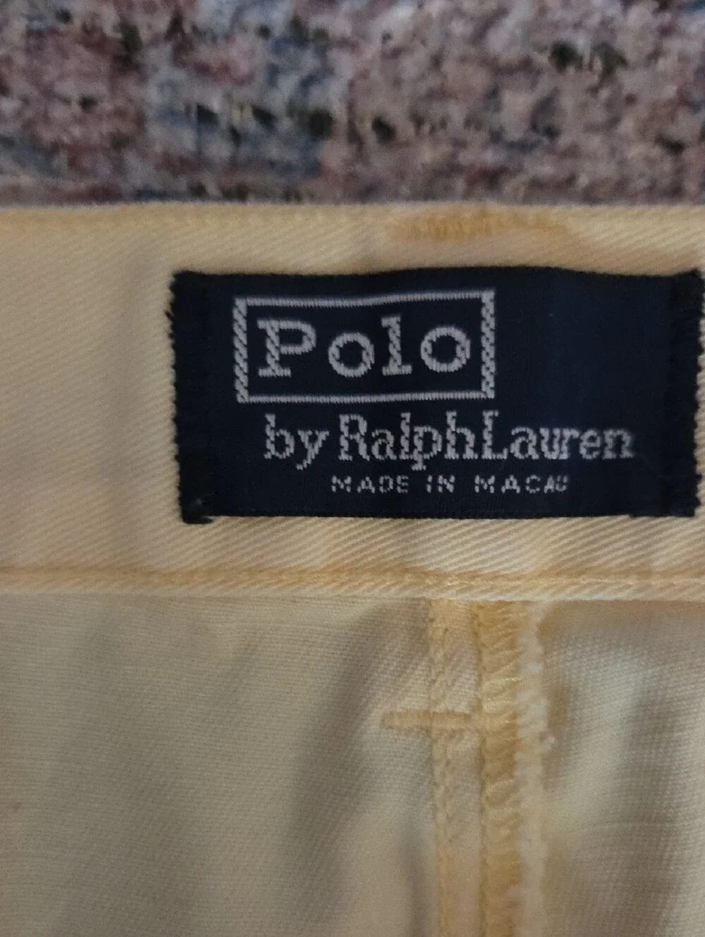 Polo by Ralph Lauren Cream Pleated Chino Pants